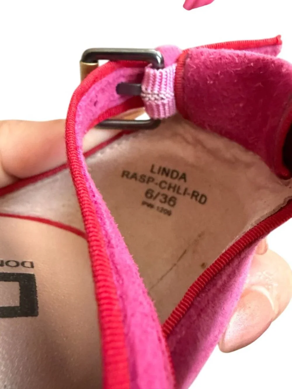 DKNY Pink Cork Wedge Sandals